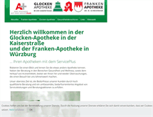 Tablet Screenshot of glocken-apotheke-wuerzburg.de